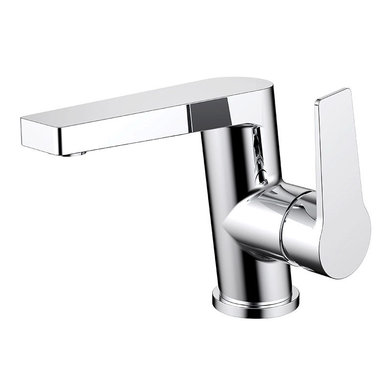 Single Hole Chrome Short Bathroom Faucet