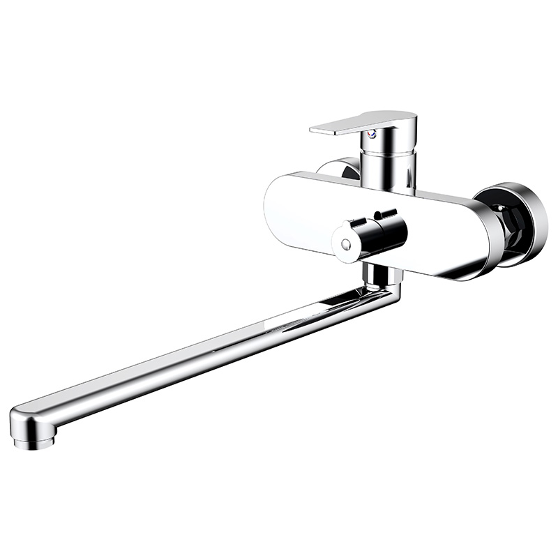 Wall Polished Rotating Mouth Kitchen Faucet