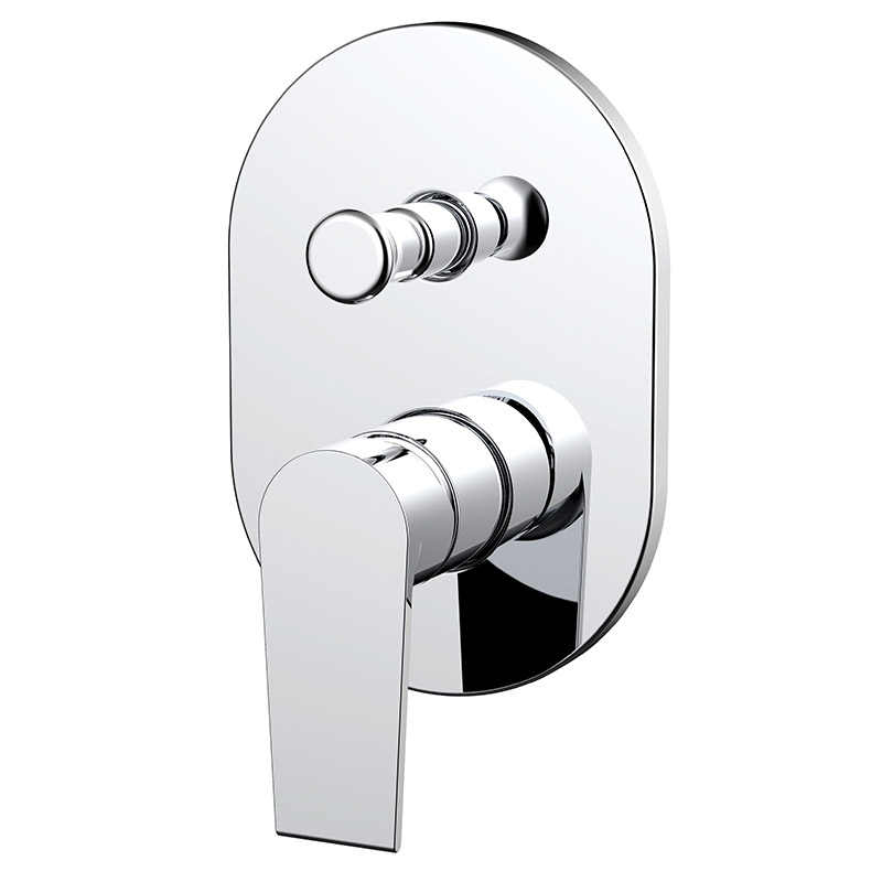 Wall Mounted Shower Valve Mixer with Square Lever Handle