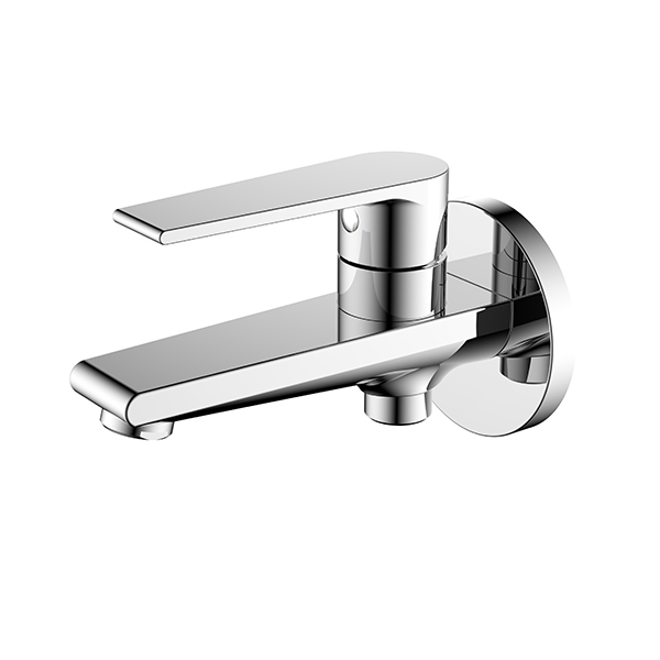 Long Body Faucet With Wall Flange