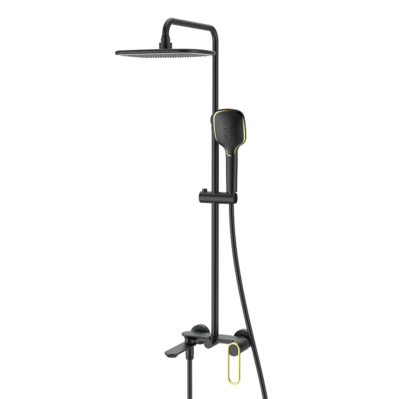 Matte Black 3-Function Mixer Shower Set for a Modern Bathroom Upgrade